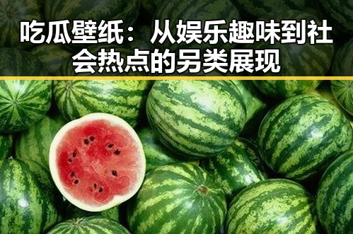 吃瓜壁纸：从娱乐趣味到社会热点的另类展现